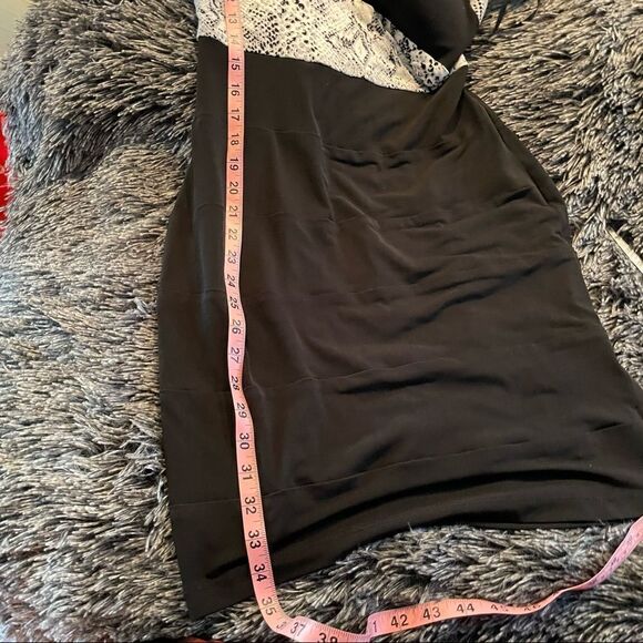 XOXO Black Bodycon snakeskin dress - Picture 6 of 7